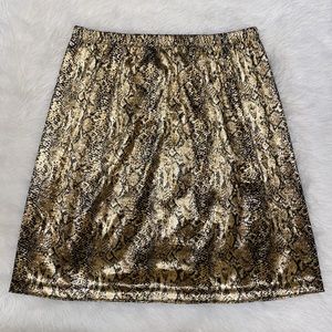 Colesce Couture Snakeskin Print Skirt